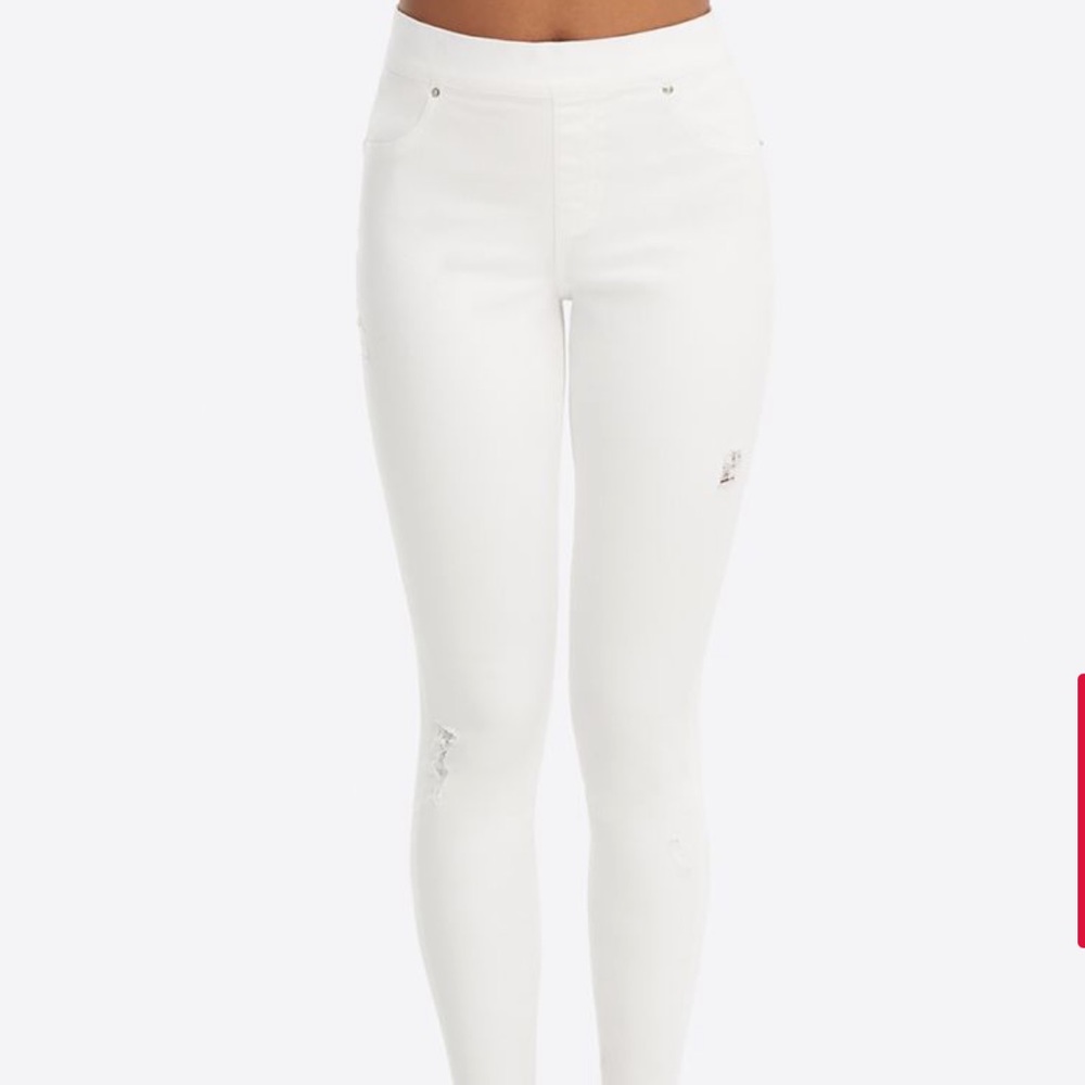 NWOT Spanx Distressed Skinny Jeans